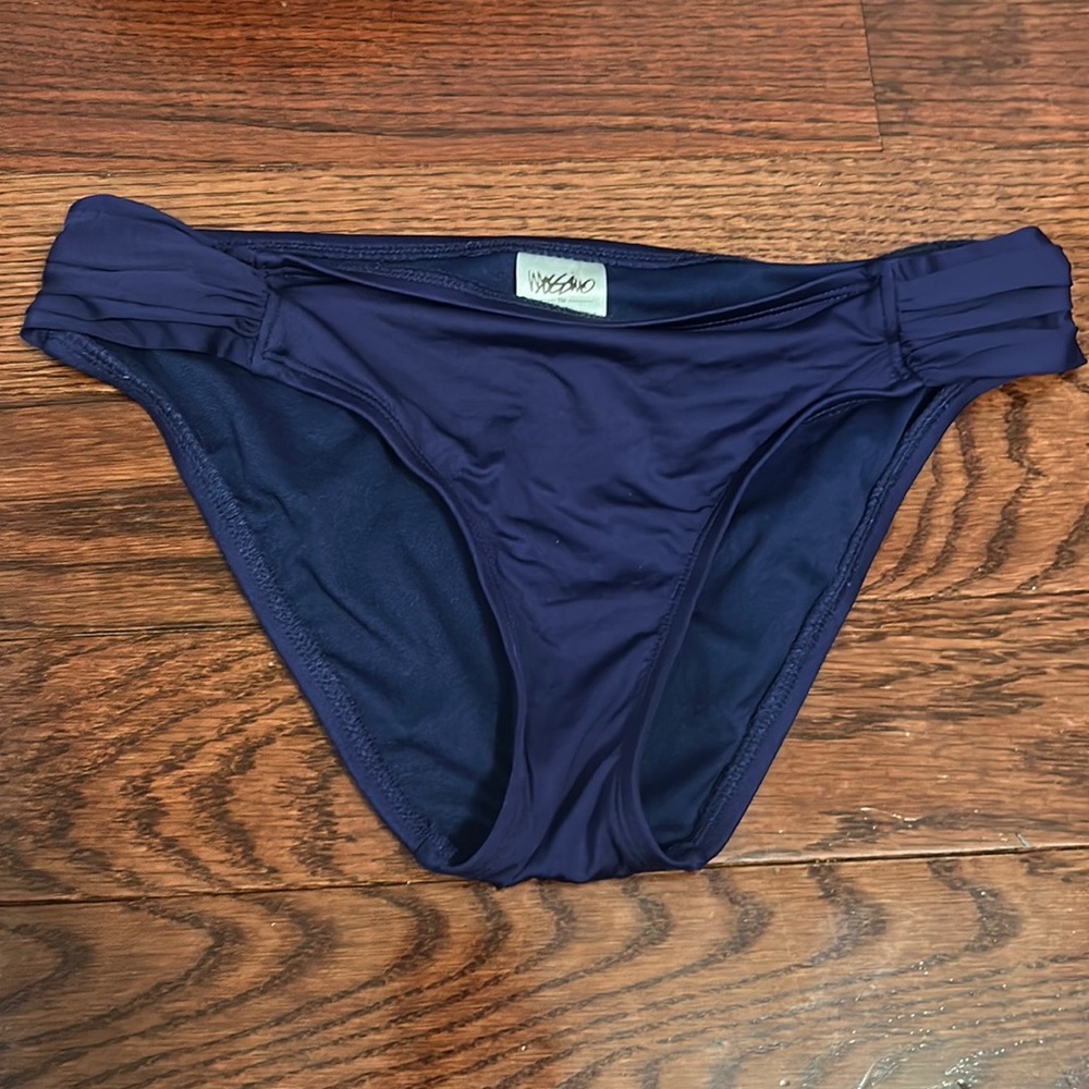 Size small navy bikini bottoms
